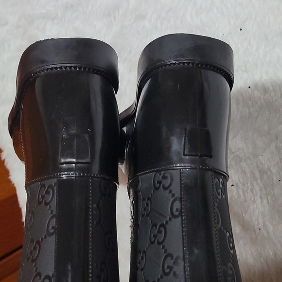 Gucci Knee High Rubber Boots - Picture 4 of 16